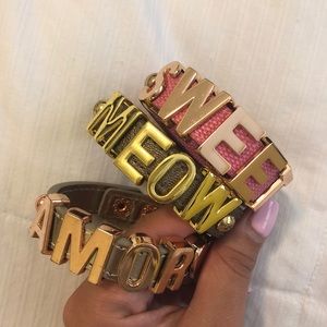 Cute bracelets (amor❤️) (sweet❤️) (meow)